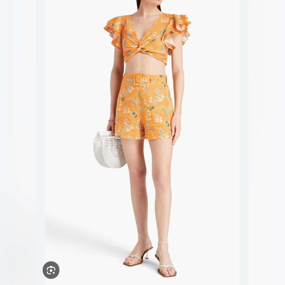 solid and striped the renata top yellow size medium